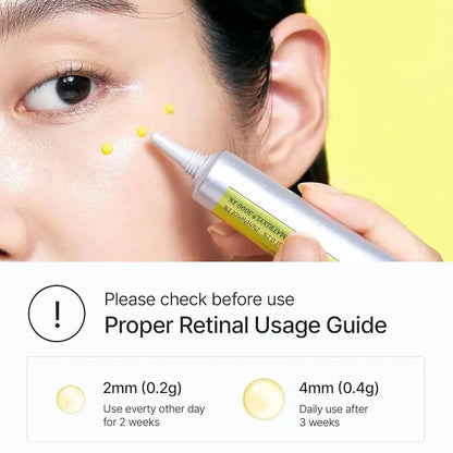 Skincare booster cream applicator tube with tip applying to cheek skin
