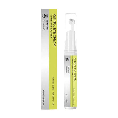 Retinol eye cream tube with cap and matching box