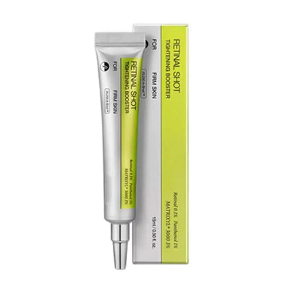 Skincare cream tube with green label and silver cap, shown with matching box