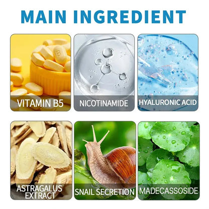 B5 facial essence main ingredients: vitamin B5, niacinamide, hyaluronic acid