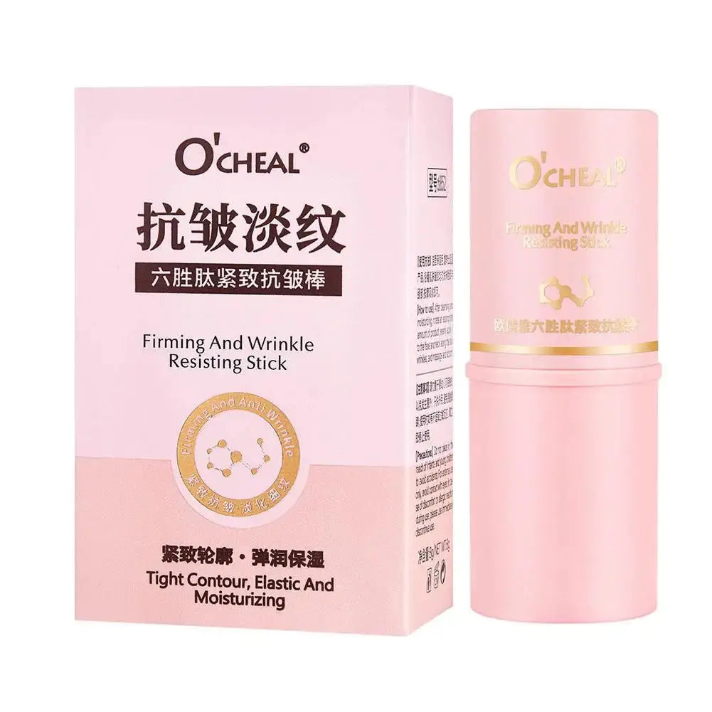 O'CHEAL firmness and wrinkle resisting stick balm in pink box and tube set