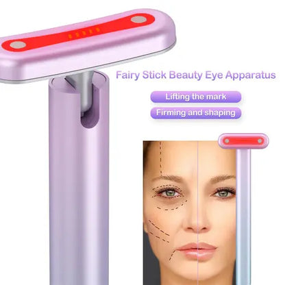 Purple sculpting wand head with red oval control window, close-up
