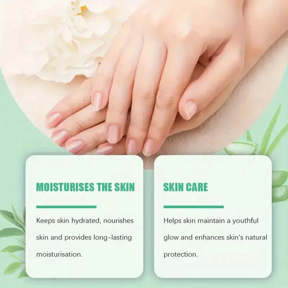 Urea cream jars with skincare benefit cards for moisturizing and skin care.